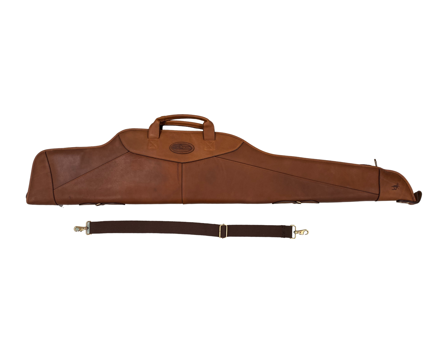 Bridle Leather Scoped Rifle Case, By Tourbon