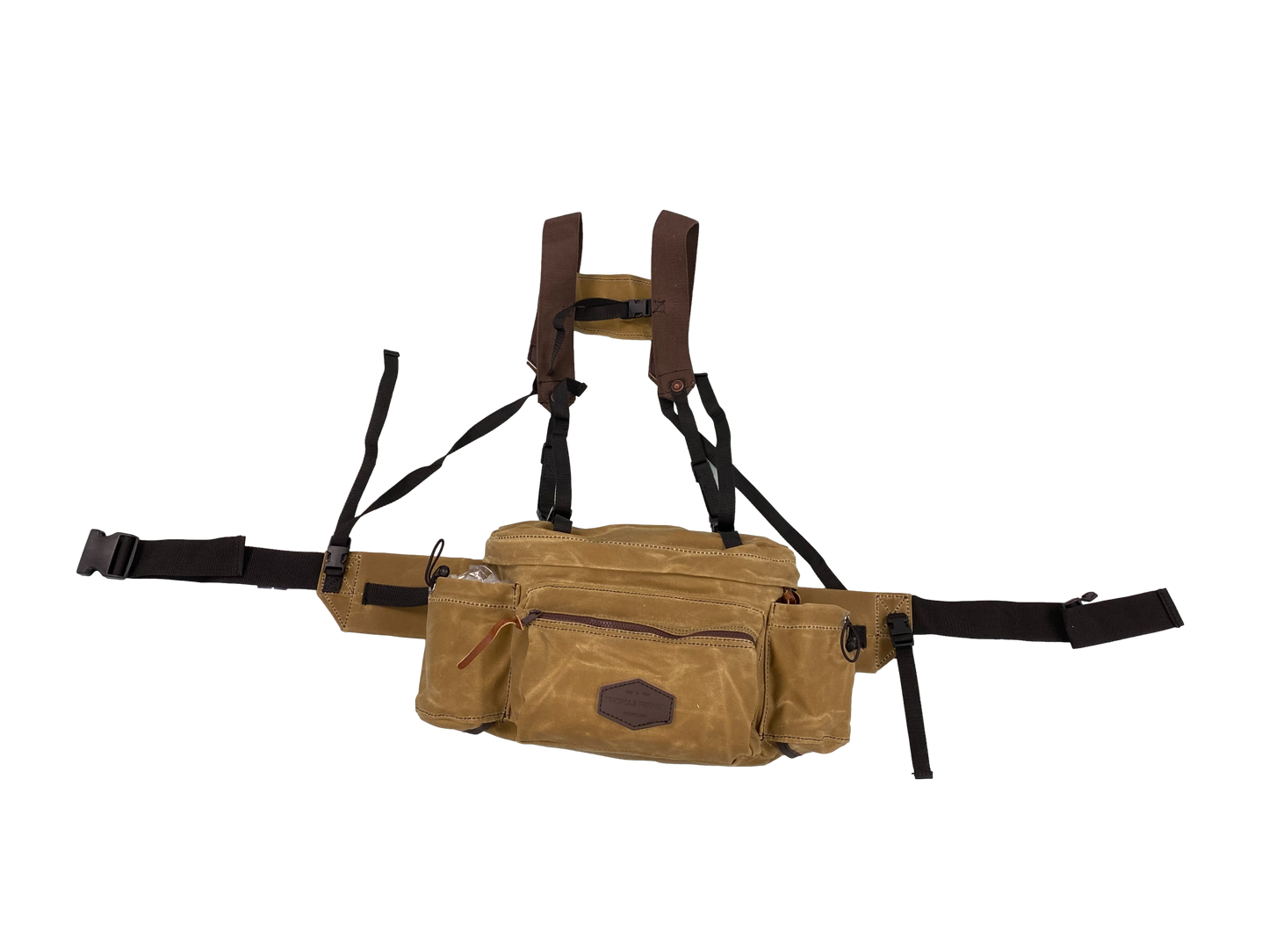 Thomas Ferney Waxed Canvas 12 Liter Capacity All Day Lumbar Pack