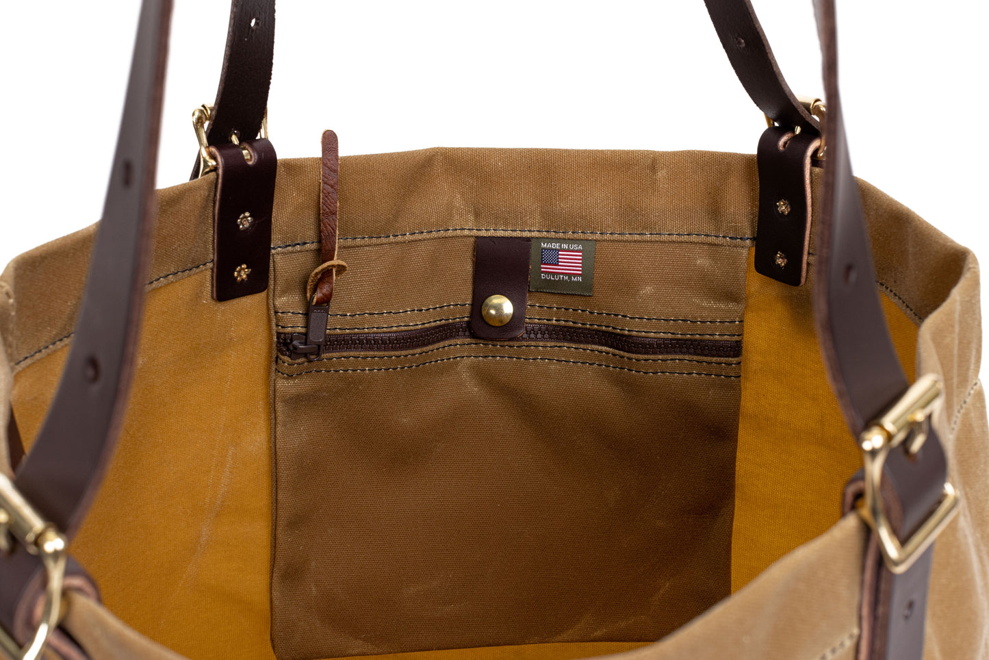 Thomas Ferney Waxed Canvas 33 Liter Capacity Market Tote
