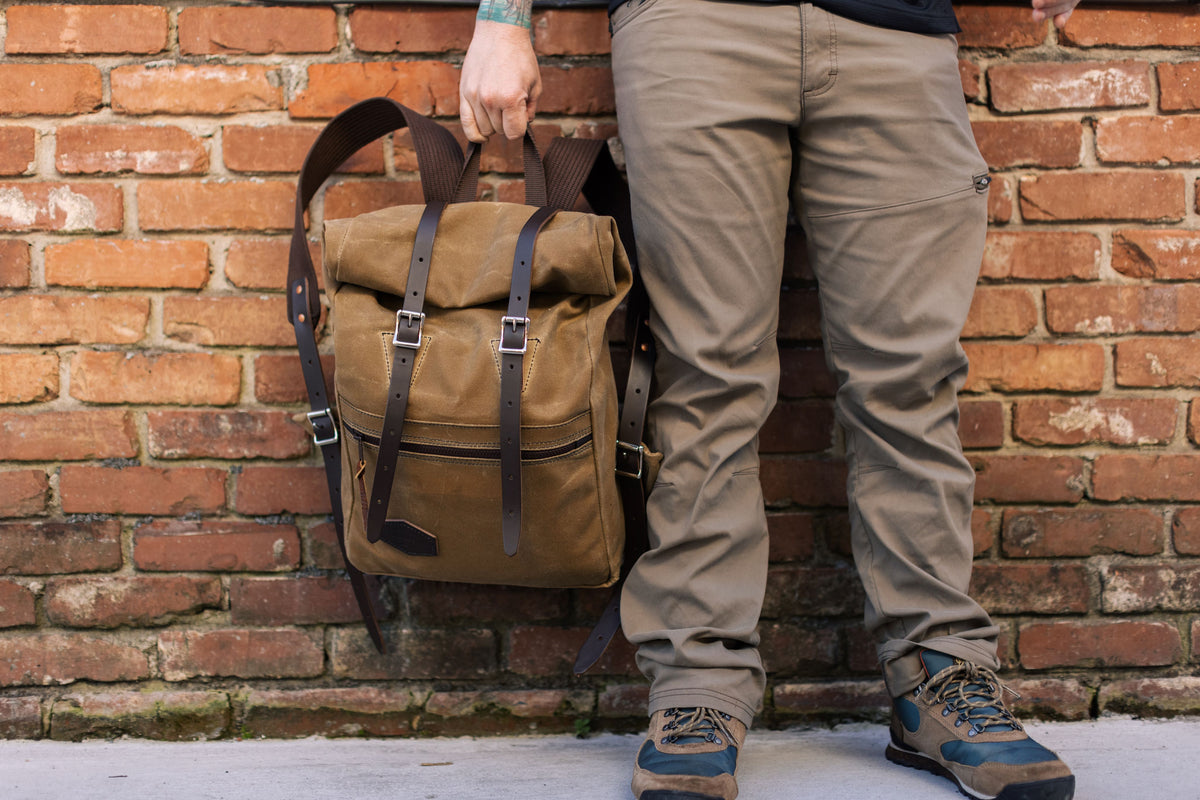 Heritage waxed canvas backpack — Maxport Costumes for Work