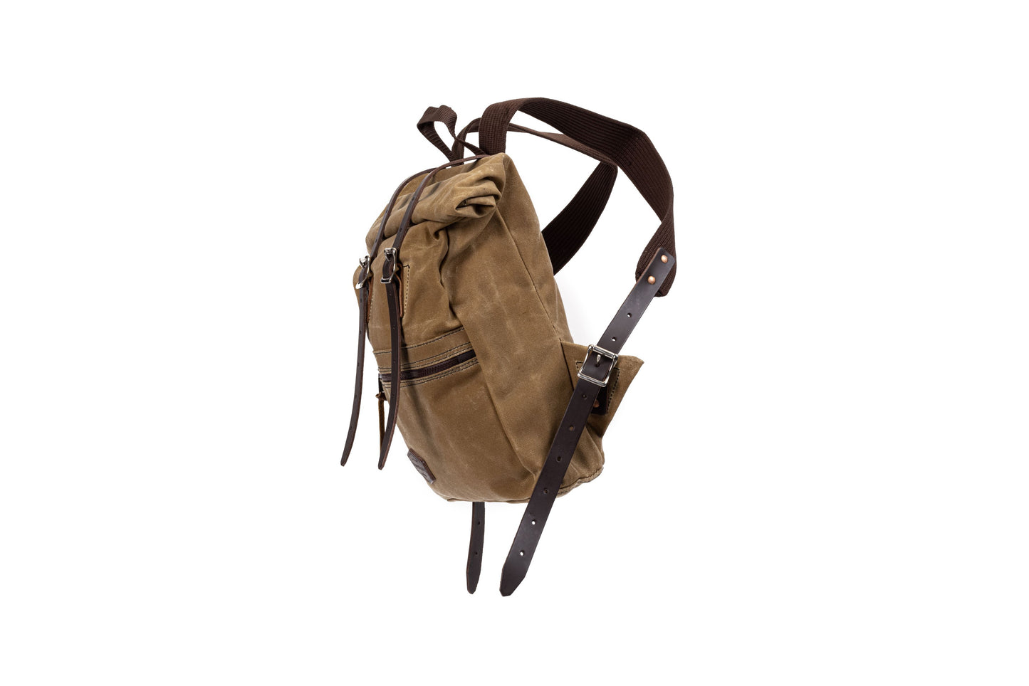 Heritage Wax Canvas Roll-Top Back Pack
