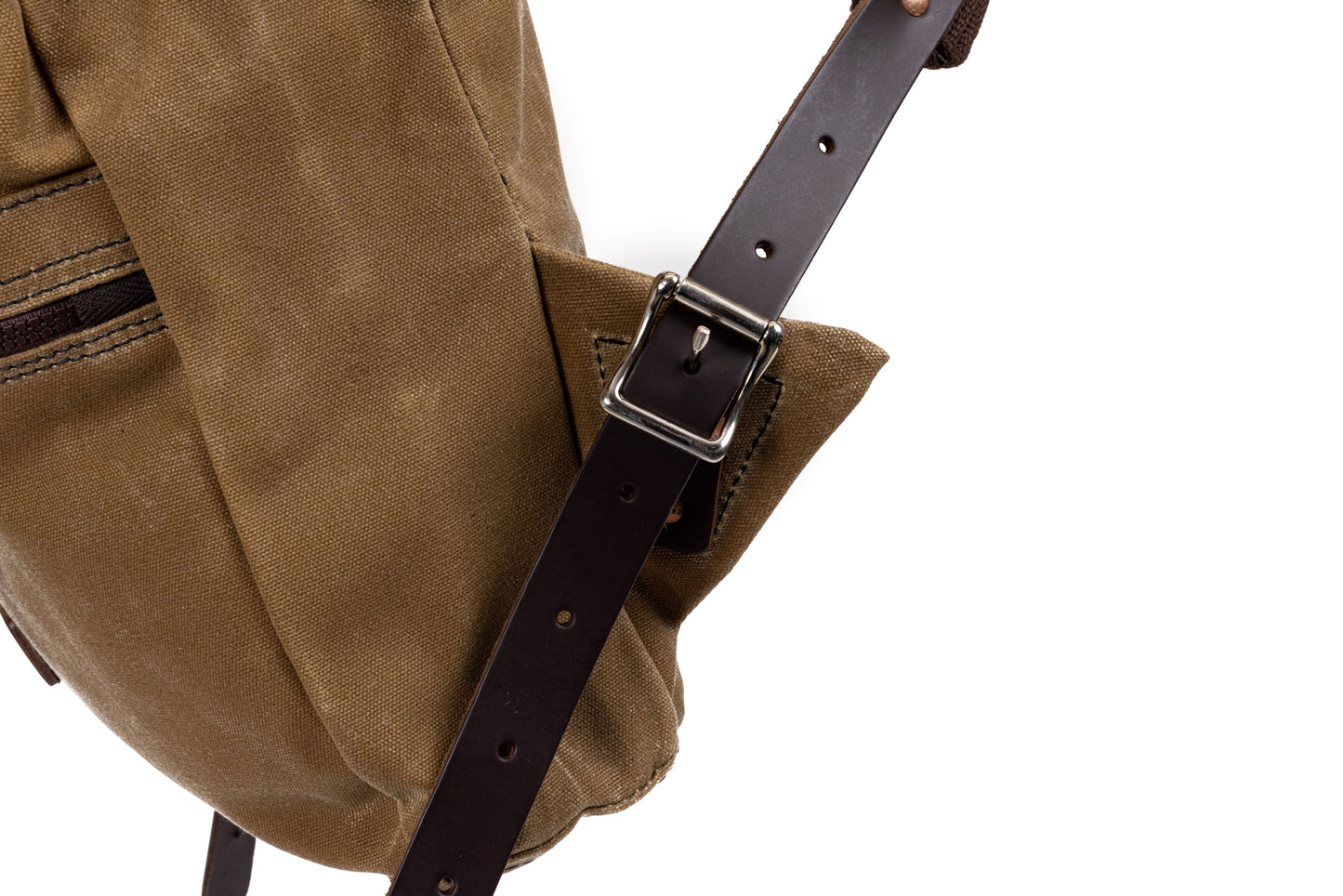 Heritage Wax Canvas Roll-Top Back Pack