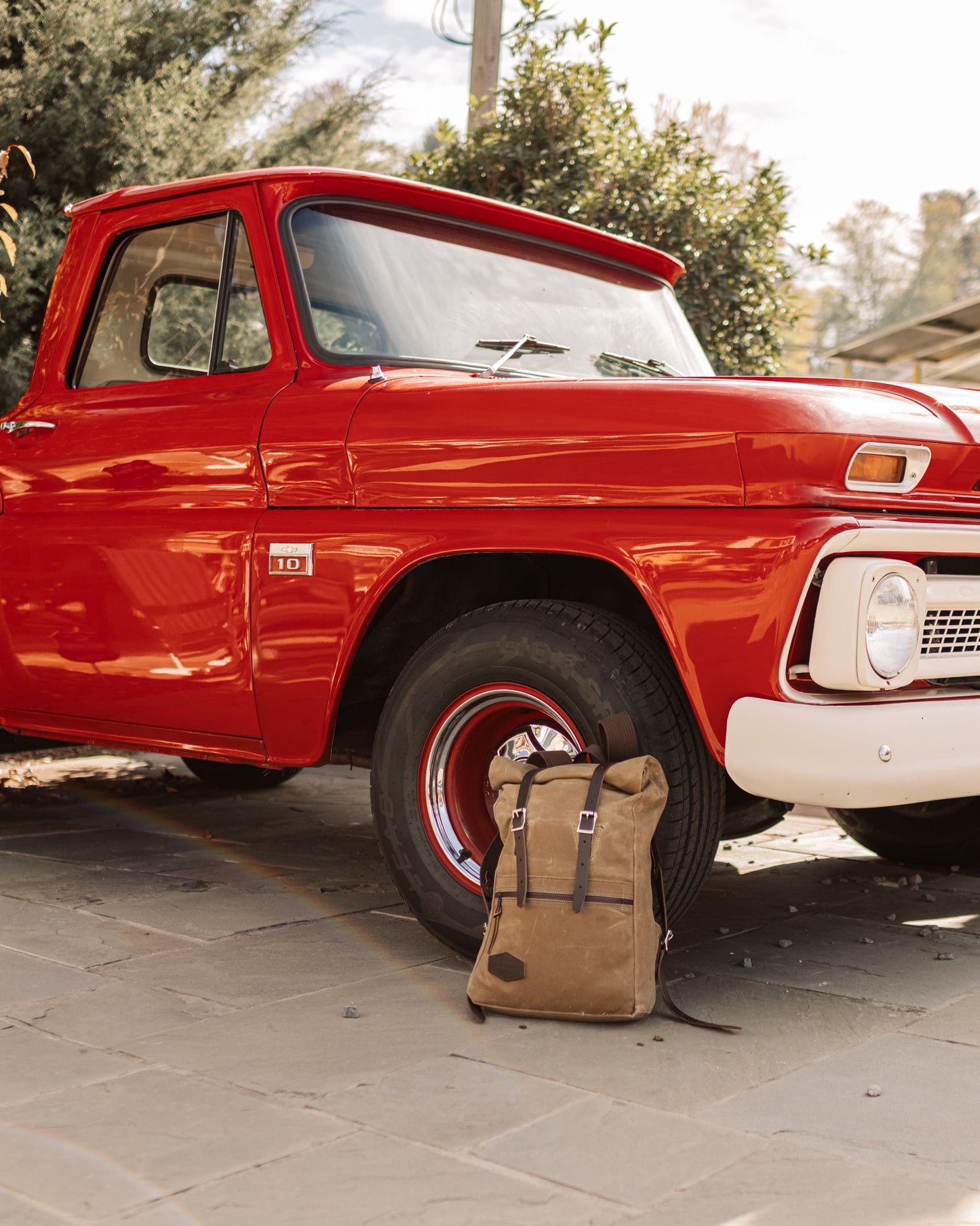 Heritage Wax Canvas Roll-Top Back Pack