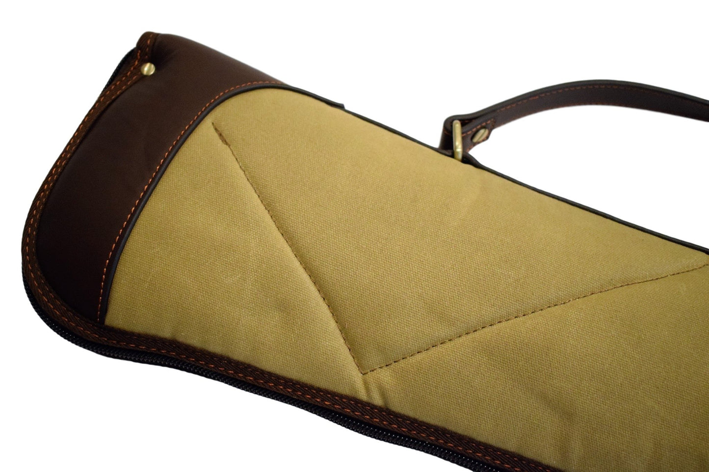 Gun Case, Waxed 24 oz. Quilted Canvas & Leather, By Thomas Ferney & Co. - 47" - Thomas Ferney & Co. Store 