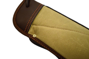 Gun Case, Waxed 24 oz. Quilted Canvas & Leather, By Thomas Ferney & Co. - 47" - Thomas Ferney & Co. Store 