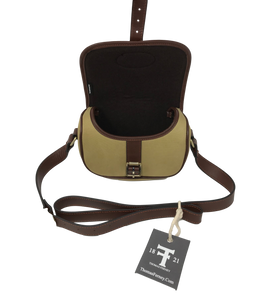 Low Profile English Speed Bag | Waxed Canvas and Leather - Thomas Ferney & Co. Store 