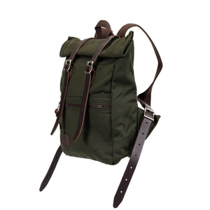 Heritage Canvas Roll-Top Back Pack Olive Drab