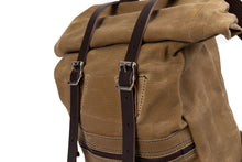 Heritage Wax Canvas Roll-Top Back Pack