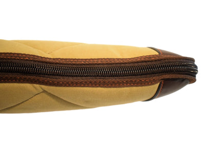 Gun Case, Waxed 24 oz. Quilted Canvas & Leather, By Thomas Ferney & Co. - 47" - Thomas Ferney & Co. Store 